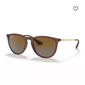 Women’s Ray Ban Erika Polarized Sunglasses Transparent Brown